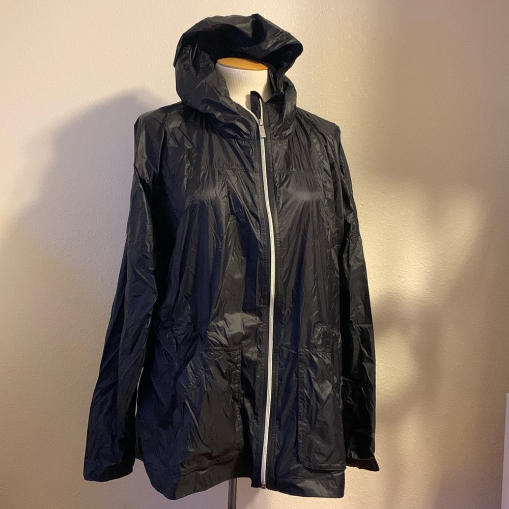 Eddie Bauer lightweight black windbreaker women’s XXL NWT